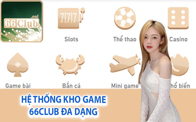 Hệ thống kho game 66Club đa dạng